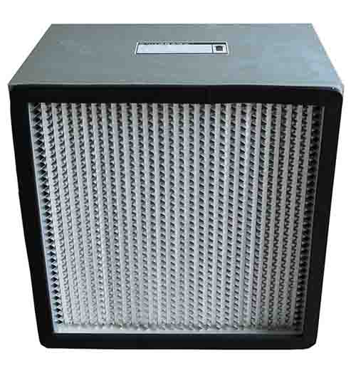 鋁隔板高效過濾器分為紙隔板高效過濾器和耐高溫有隔板過濾器。 鋁隔板高效過濾器分為紙隔板高效過濾器和耐高溫有隔板過濾器。